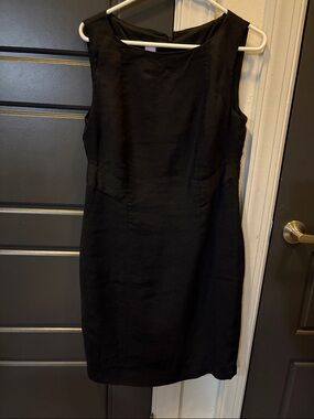 Jones New York Black Sleeveless Sheath Dress